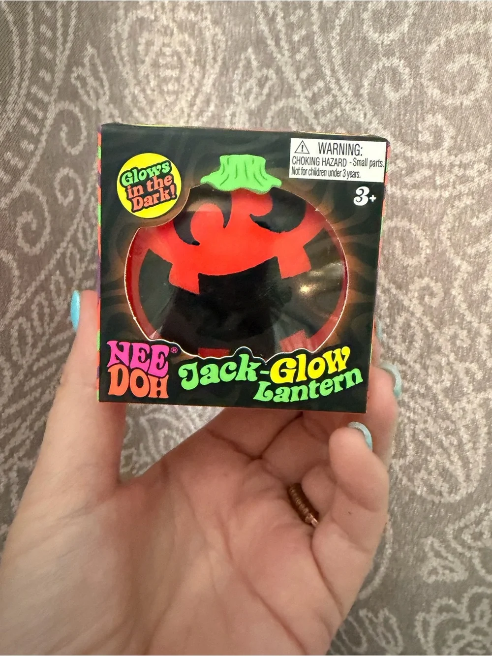 Nee Doh Jack-Glow Lantern - Red Glow Kids Toy